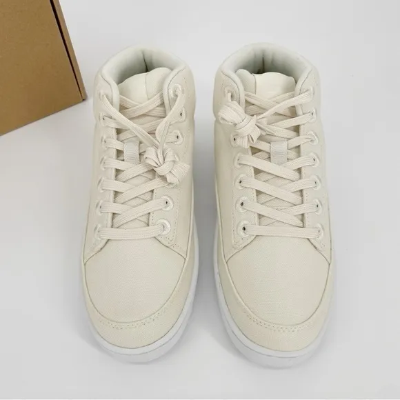 Allbirds Womens Canvas Pacer Mid Natural White Blizzard NWT Sneakers Shoes