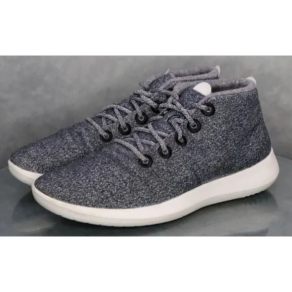 Allbirds WRUM Wool Runner Up Mizzle $120 Men's Mid Top Sneakers Shoes Sz 14 Gray