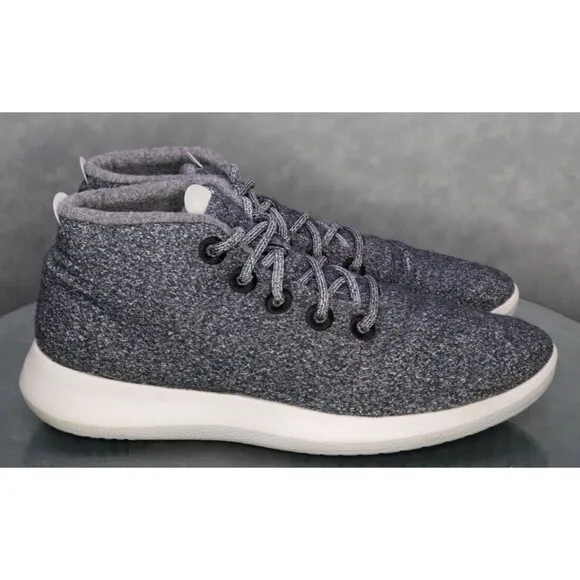 Allbirds WRUM Wool Runner Up Mizzle $120 Men's Mid Top Sneakers Shoes Sz 14 Gray