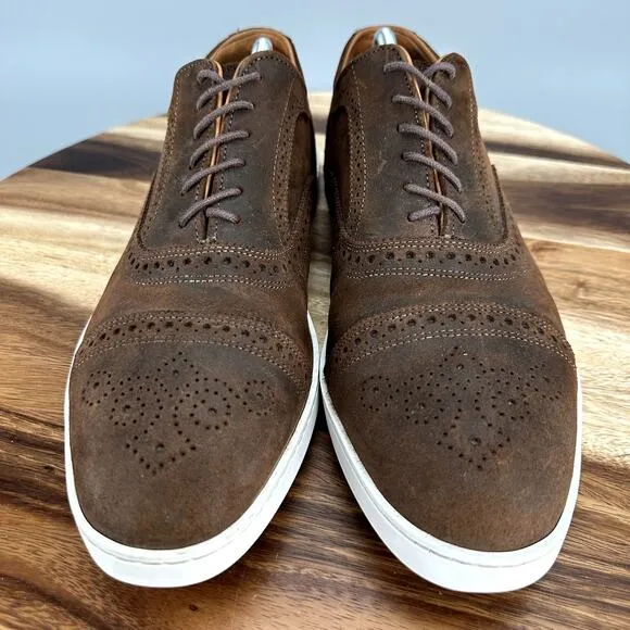 Allen Edmonds &quot;STRAND&quot; Men's 10 3E Extra Wide Brown Oxford Dress Sneakers
