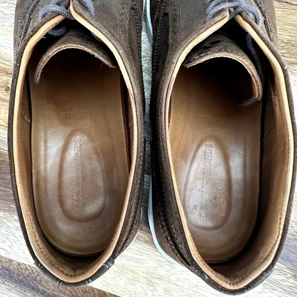 Allen Edmonds &quot;STRAND&quot; Men's 10 3E Extra Wide Brown Oxford Dress Sneakers