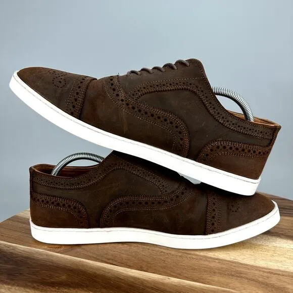 Allen Edmonds &quot;STRAND&quot; Men's 10 3E Extra Wide Brown Oxford Dress Sneakers