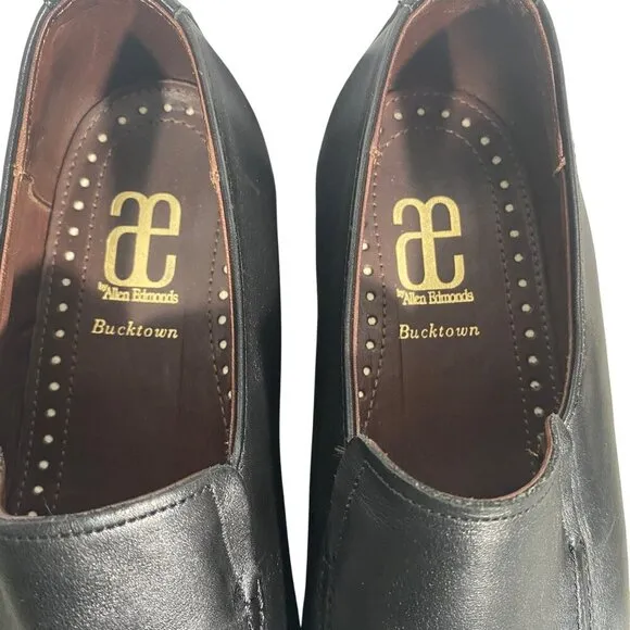 ALLEN EDMONDS BUCKTOWN BLACK SLIP-ON LOAFERS SHOES Men’s 9.5 3E