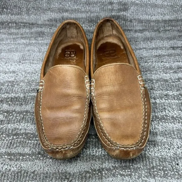 Allen Edmonds Interstate 90 Mens 10D Brown Loafers Driving Shoes Slip On Moc