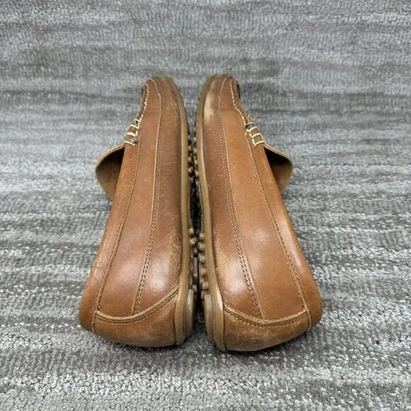 Allen Edmonds Interstate 90 Mens 10D Brown Loafers Driving Shoes Slip On Moc
