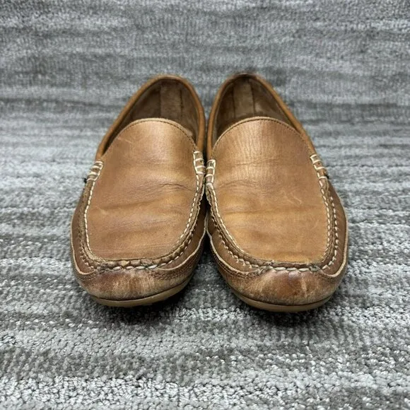 Allen Edmonds Interstate 90 Mens 10D Brown Loafers Driving Shoes Slip On Moc