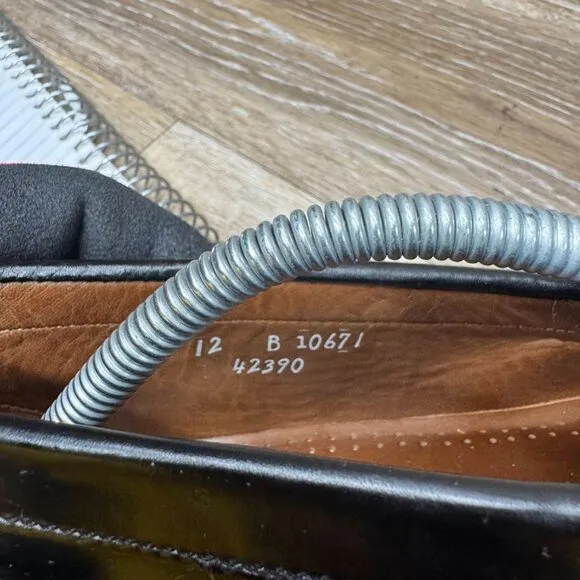 Allen Edmonds Stowe Black Leather Tassel Loafers Men's Size 12