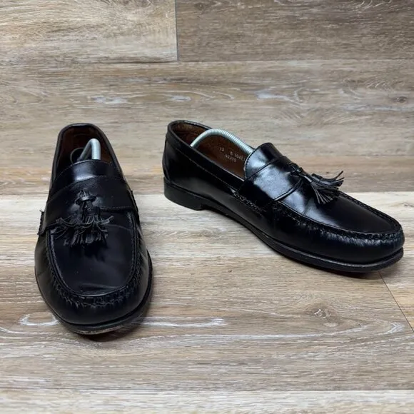 Allen Edmonds Stowe Black Leather Tassel Loafers Men's Size 12