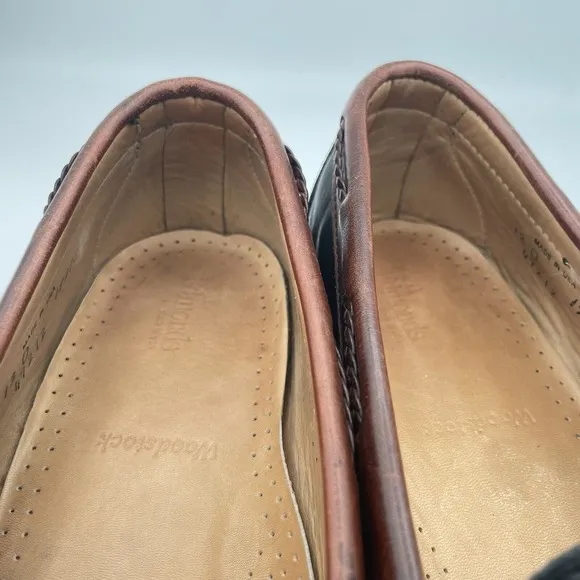 Allen Edmonds Woodstock Loafers Mens‎ Size 12 Black Leather Kiltie Loafers Shoes