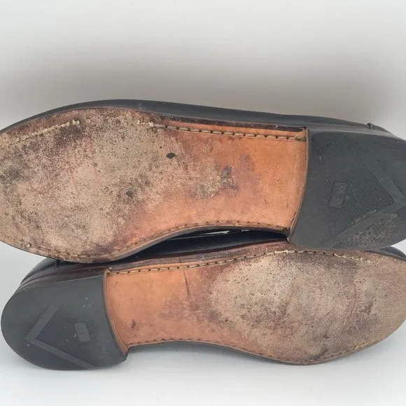 Allen Edmonds Woodstock Loafers Mens‎ Size 12 Black Leather Kiltie Loafers Shoes