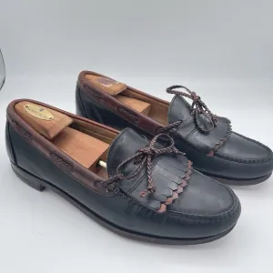 Allen Edmonds Woodstock Loafers Mens‎ Size 12 Black Leather Kiltie Loafers Shoes