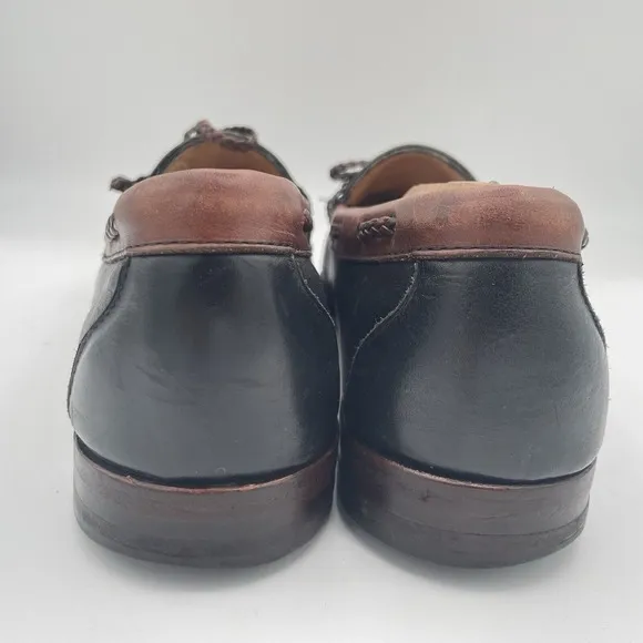 Allen Edmonds Woodstock Loafers Mens‎ Size 12 Black Leather Kiltie Loafers Shoes