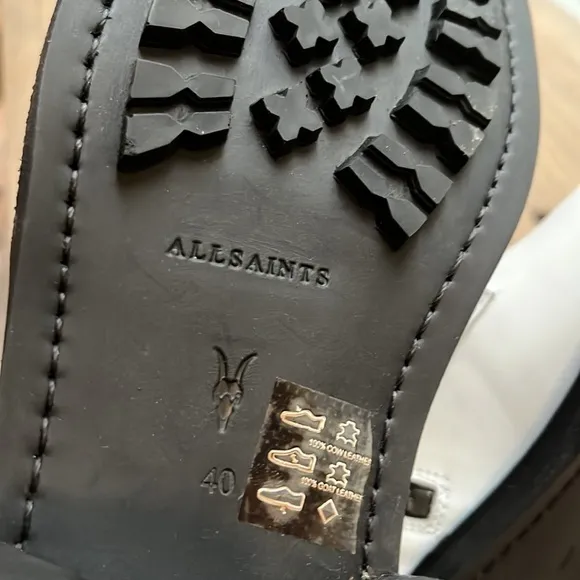 ALLSAINTS Brigade Hiker Boots in White Size 10