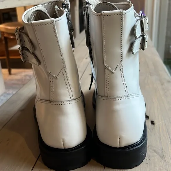 ALLSAINTS Brigade Hiker Boots in White Size 10