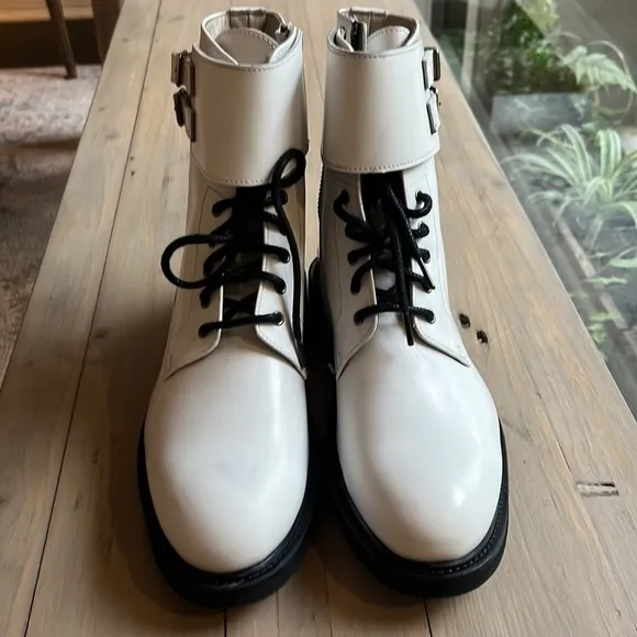 ALLSAINTS Brigade Hiker Boots in White Size 10