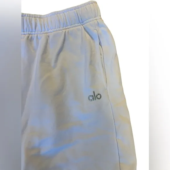 Alo Yoga Accolade Sweat Shorts in Ivory