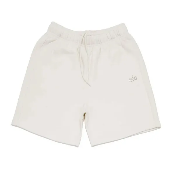Alo Yoga Accolade Sweat Shorts in Ivory