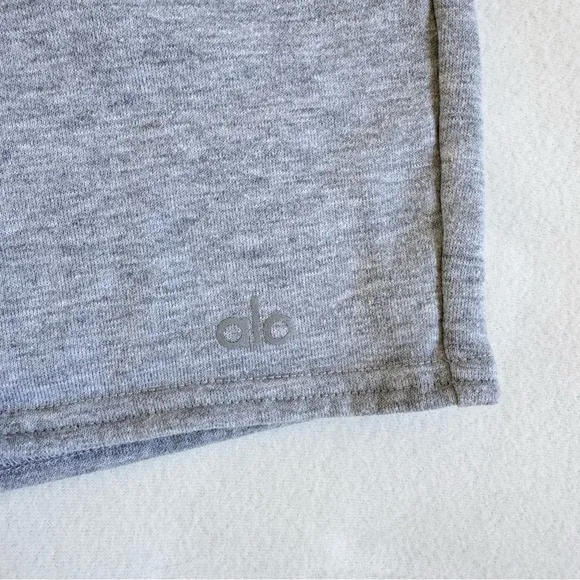 Alo Yoga High-Waist Easy Sweat Short Athletic Heather Grey