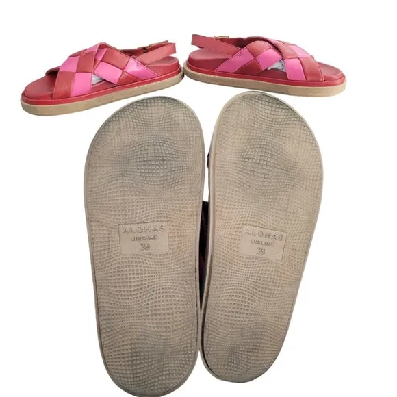 ALOHAS CHUNKY PLATFORM MARSHMALLOW SANDALS SZ. 9 EUC