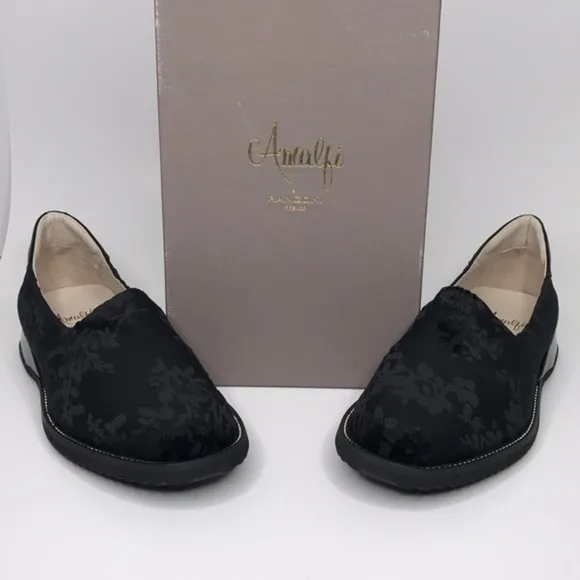AMALFI by Rangoni Black Eufemio Loafers sz 8.5