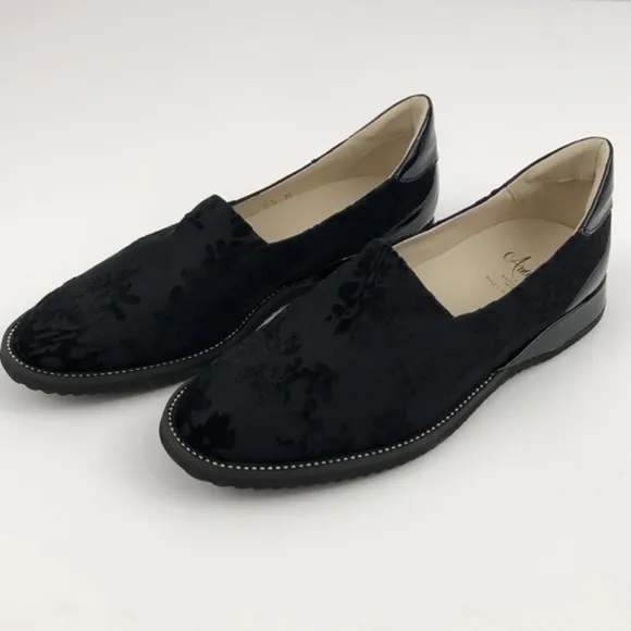 AMALFI by Rangoni Black Eufemio Loafers sz 8.5