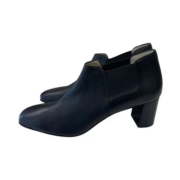 Amalfi by Rangoni FIRENZE Womens Sabino Black Leather Chelsea Boots SZ 9 Narrow