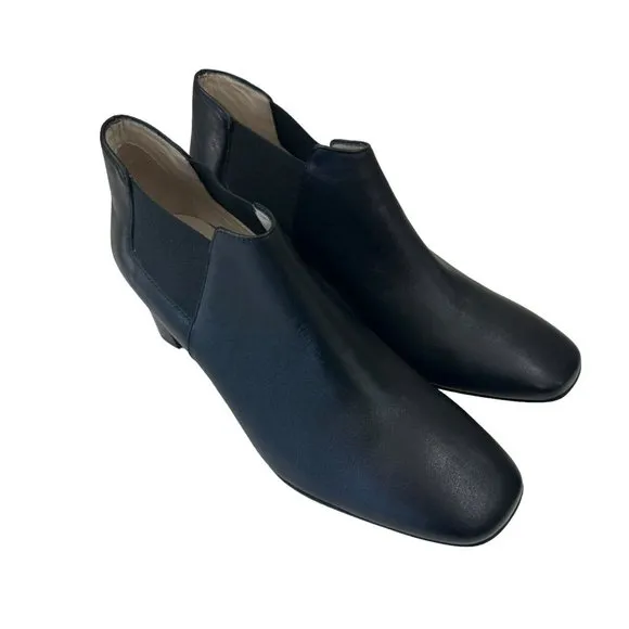 Amalfi by Rangoni FIRENZE Womens Sabino Black Leather Chelsea Boots SZ 9 Narrow