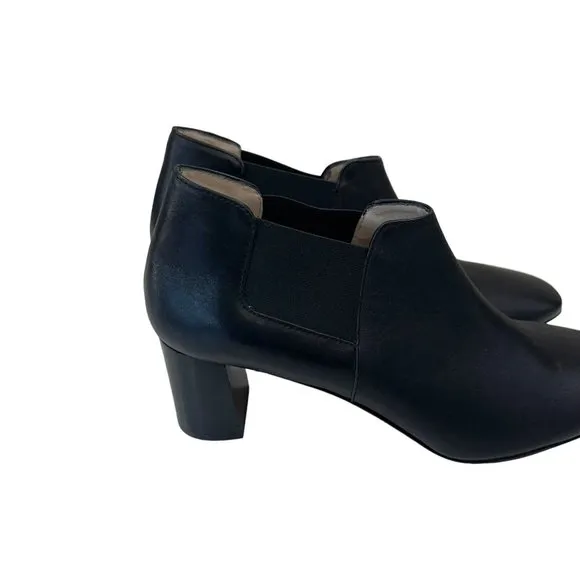 Amalfi by Rangoni FIRENZE Womens Sabino Black Leather Chelsea Boots SZ 9 Narrow