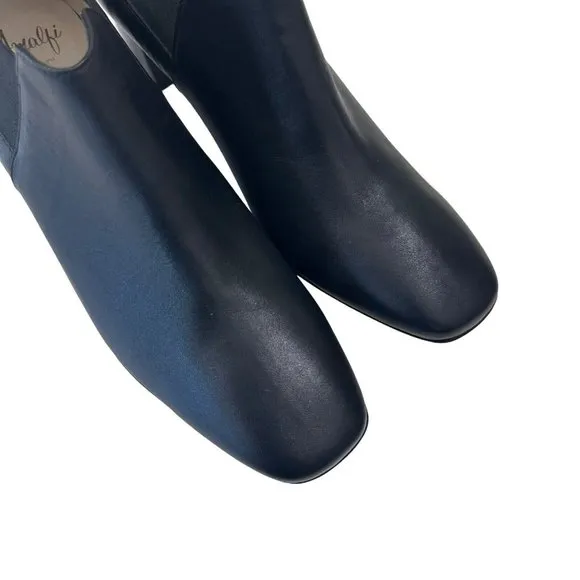 Amalfi by Rangoni FIRENZE Womens Sabino Black Leather Chelsea Boots SZ 9 Narrow