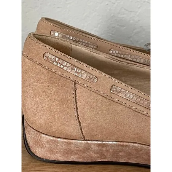 Amalfi Rangoni Suede Leather and Snake Italy Tassels Loafers Shoes