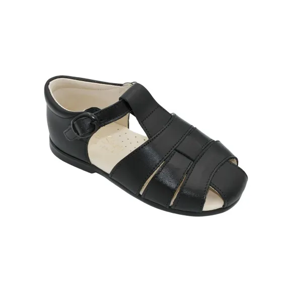 Amatisteps Black Leather Sandals