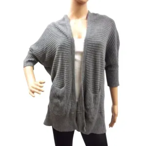 American Eagle  Outfitters Vintage Ribbed Knitted Batwing Gray Cardigan Sweater