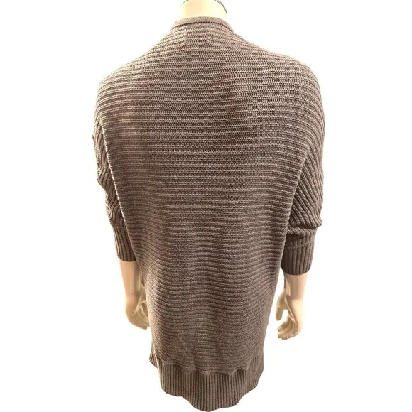 American Eagle  Outfitters Vintage Ribbed Knitted Batwing Gray Cardigan Sweater
