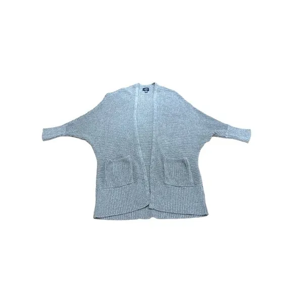 American Eagle  Outfitters Vintage Ribbed Knitted Batwing Gray Cardigan Sweater