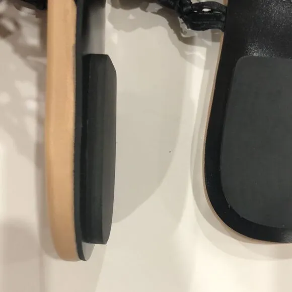 &amp; Other Stories Leather Sandals, Black, Size 7.5