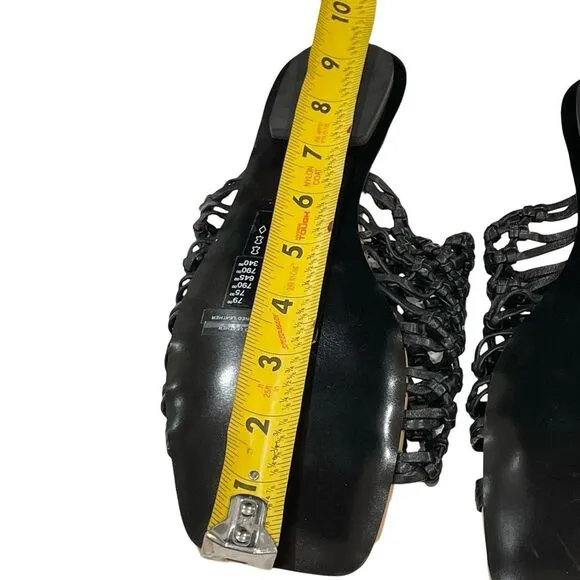 &amp; Other Stories Leather Sandals, Black, Size 7.5