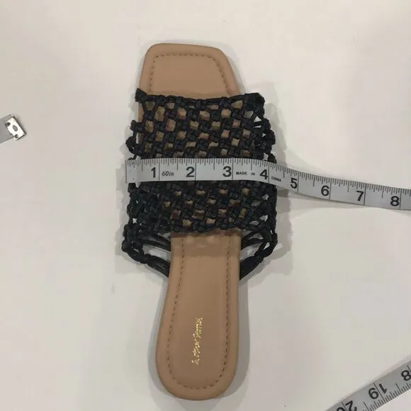 &amp; Other Stories Leather Sandals, Black, Size 7.5