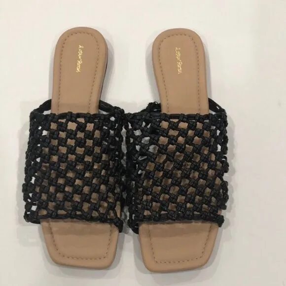 &amp; Other Stories Leather Sandals, Black, Size 7.5