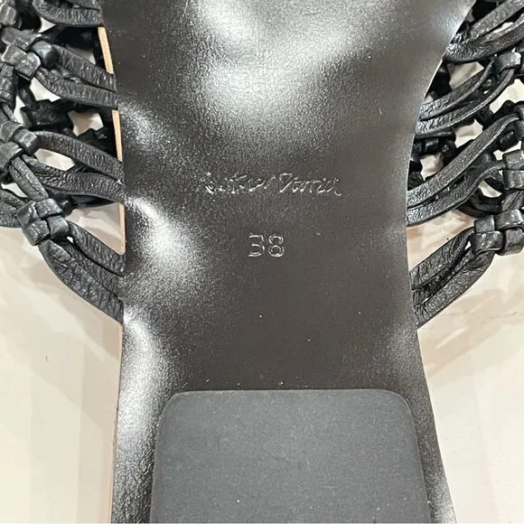 &amp; Other Stories Leather Sandals, Black, Size 7.5