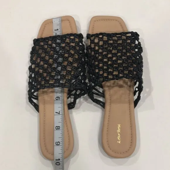 &amp; Other Stories Leather Sandals, Black, Size 7.5