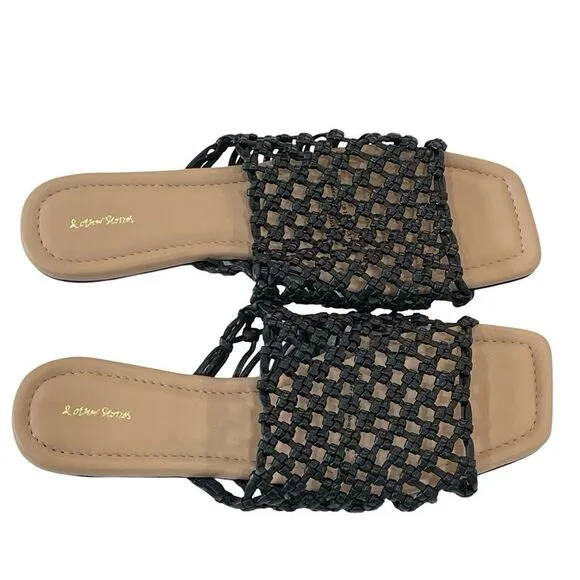 &amp; Other Stories Leather Sandals, Black, Size 7.5