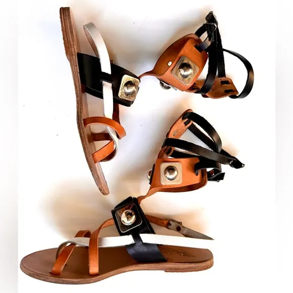 Ancient Greek Sandals for Peter Pilotto Gladiator Sandals, size 36