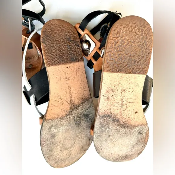 Ancient Greek Sandals for Peter Pilotto Gladiator Sandals, size 36