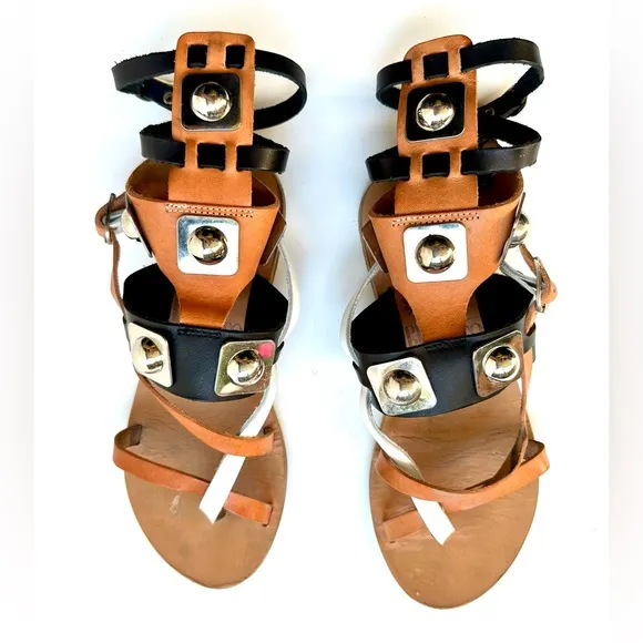 Ancient Greek Sandals for Peter Pilotto Gladiator Sandals, size 36