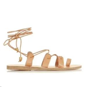 Ancient Greek Sandals With Ilias Lalaounis Alcyone Leather Sandals