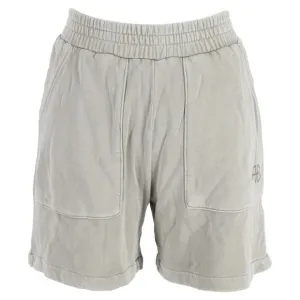 Anine Bing Elastic Waist Shorts in Grey Cotton