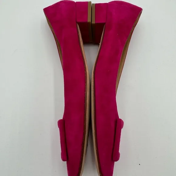 Ann Mashburn Buckle Shoe Pretty Pink Suede Size 39.5