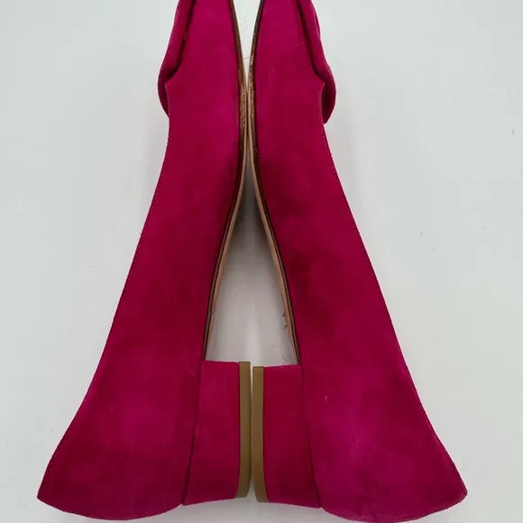 Ann Mashburn Buckle Shoe Pretty Pink Suede Size 39.5