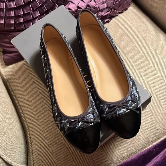 Ann Taylor Tweed Ballet Flats