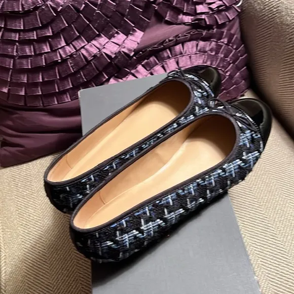 Ann Taylor Tweed Ballet Flats